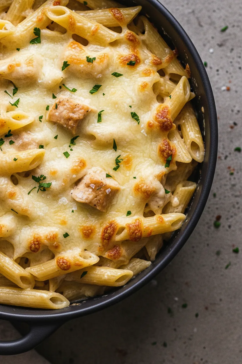 Chicken Alfredo Bake
