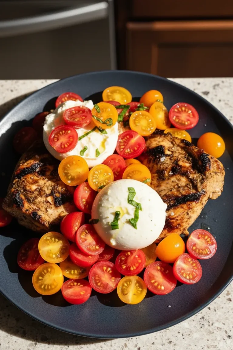 Grilled Chicken Caprese with Burrata: 1 Perfect No-Fuss