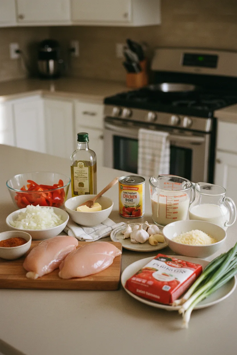ingredients-cajun-chicken-pasta