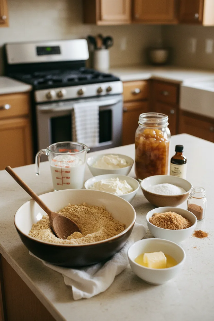 ingredients-no-bake-apple-cheesecake