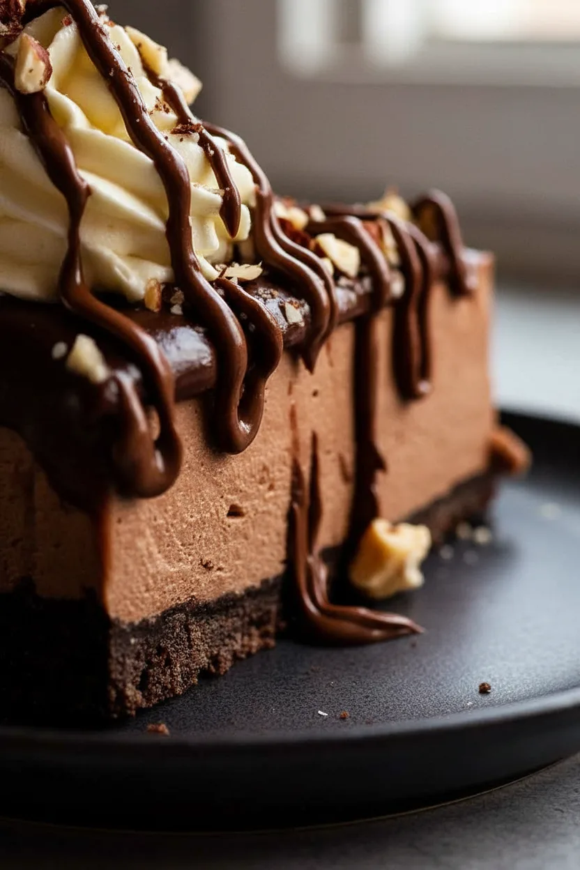 No Bake Nutella Cheesecake