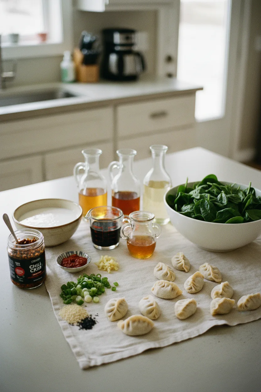 ingredients-one-pan-baked-dumplings