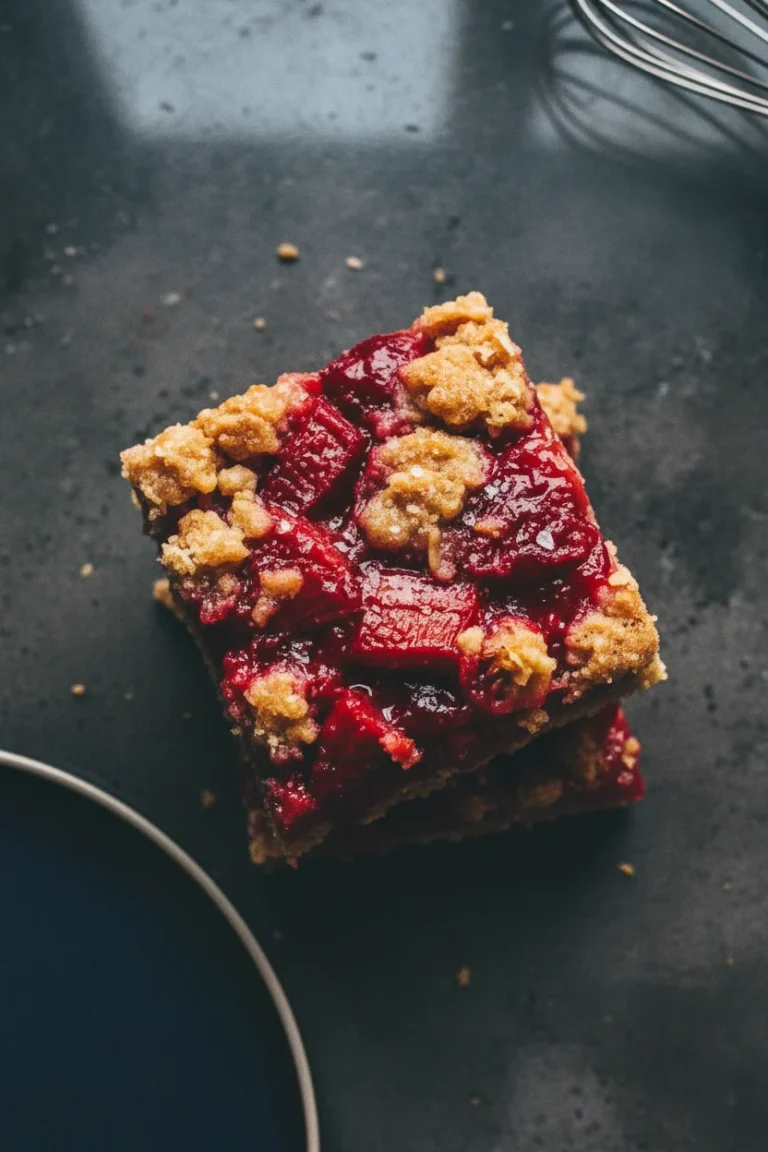 Strawberry Rhubarb Oatmeal Bars: 16 Best Delicious Squares